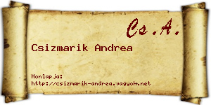 Csizmarik Andrea névjegykártya